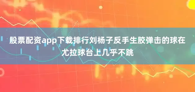 股票配资app下载排行刘杨子反手生胶弹击的球在尤拉球台上几乎不跳